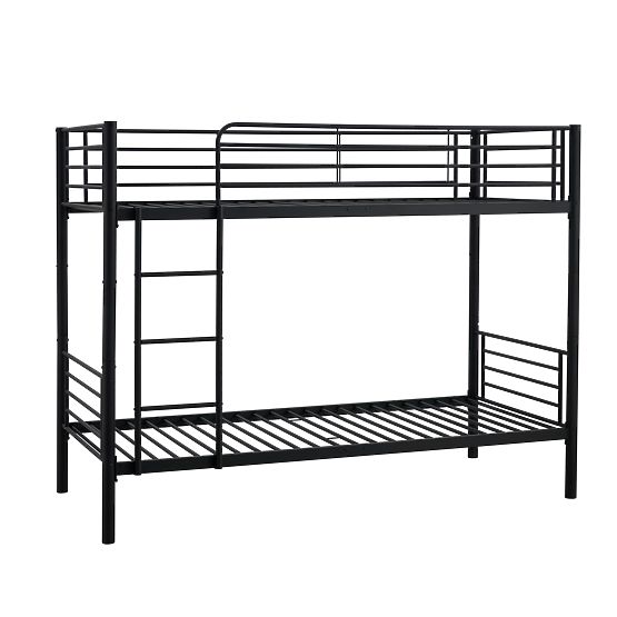 Zweistöckiges Metallbett BUNKY 200x90 cm – schwarz