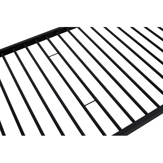 Zweistöckiges Metallbett BUNKY 200x90 cm – schwarz