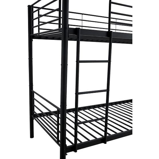 Zweistöckiges Metallbett BUNKY 200x90 cm – schwarz
