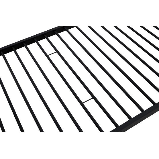 Zweistöckiges Metallbett BUNKY 200x90 cm – schwarz