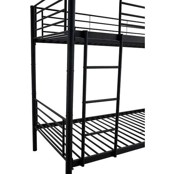 Zweistöckiges Metallbett BUNKY 200x90 cm – schwarz