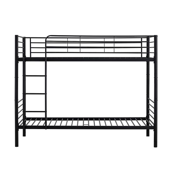 Zweistöckiges Metallbett BUNKY 200x90 cm – schwarz