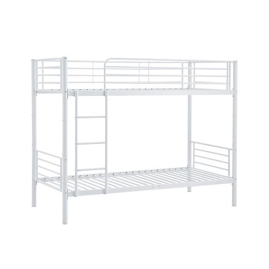 Metall-Etagenbett BUNKY 200x90 cm - weiß