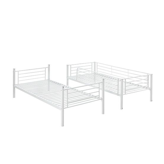 Metall-Etagenbett BUNKY 200x90 cm - weiß