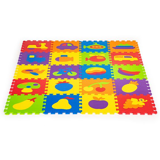 Bunte Lernunterlage - Schaumstoffpuzzle