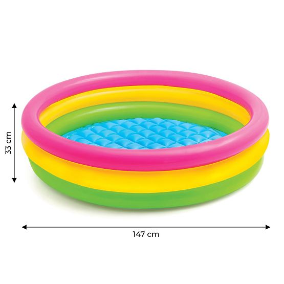 Bunter aufblasbarer Pool für Kinder