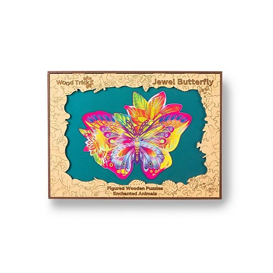 Buntes Holzpuzzle - Schmetterling