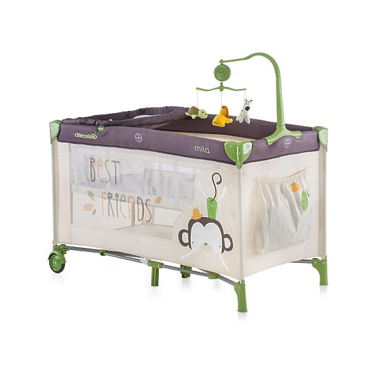 CHIPOLINO Reisebett Play Pen and Crib Mila - braun