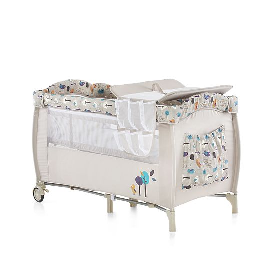 CHIPOLINO Reisen Kinderbett Play stift and Crib Bella - creme