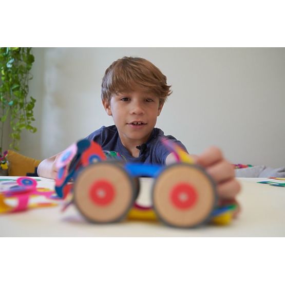 Clixo Set zur Erstellung magnetischer Fahrzeuge