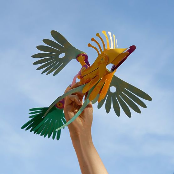 Clixo, Tropische Regenwaldvögel, magnetisches Bauset 22 Stück
