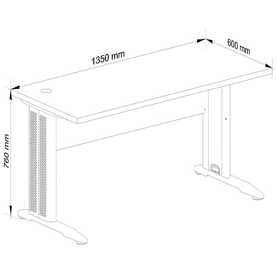 COMPUTERTISCH BM-135 ERLE