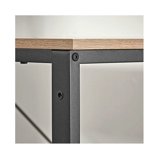 Computertisch mit Regal und verstellbaren Füßen in Sonoma-Eiche