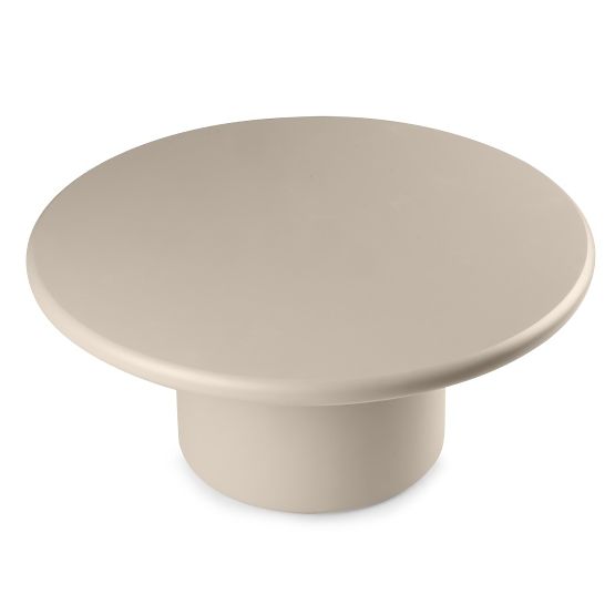 Couchtisch Arce 80 cm, dunkelbeige, matt