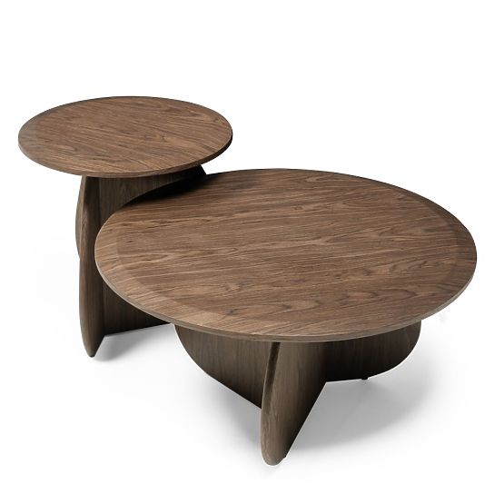 Couchtisch Noku 80 cm, dunkle Walnuss