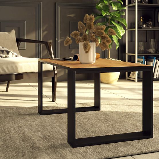 COUCHTISCH NOX EICHE CRAFT / SCHWARZ