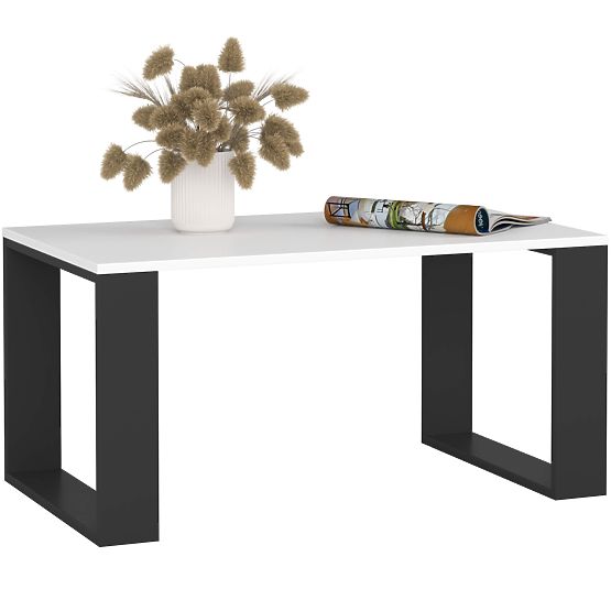 COUCHTISCH NOX WEIß / SCHWARZ
