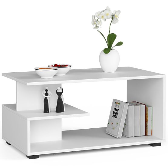 COUCHTISCH PIN WEISS