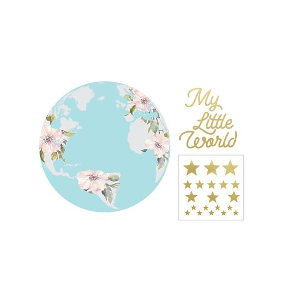 Dekoration  Wand DEKORNIK My wenig welt pastell