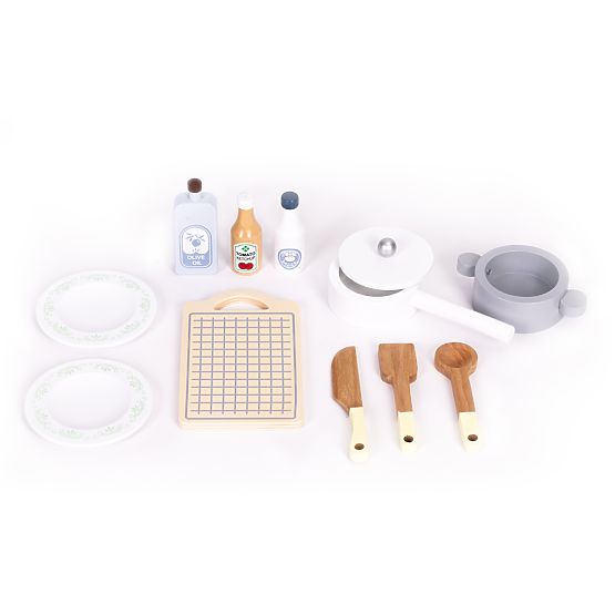 Kinderküche Ofen Waschmaschine Mikrowelle 12 Zubehör ECOTOYS