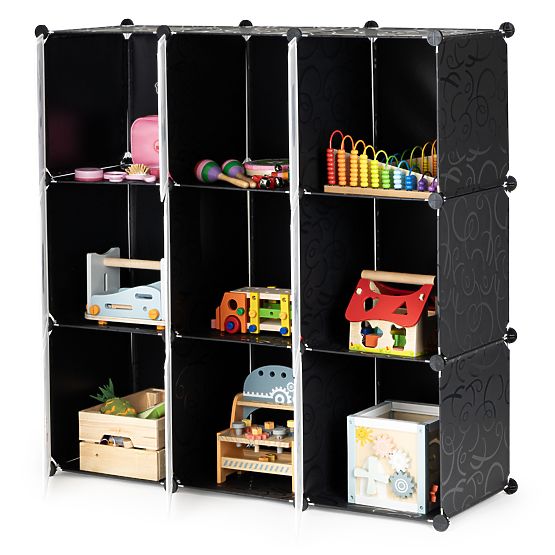 Modularer Kinderschrank mit Regalen 9 Fächer Kinder