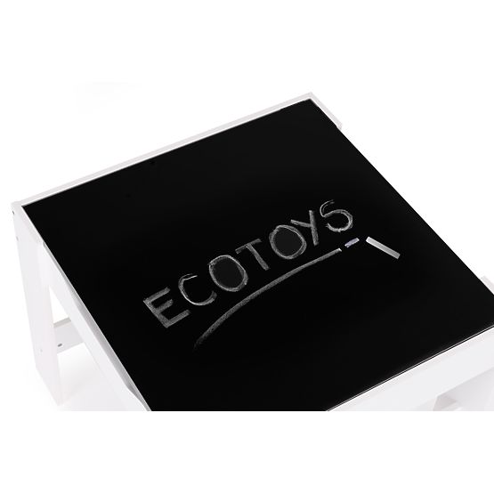 Kindermöbel-Set Tisch + 2 Stühle mit Tafel ECOTOYS
