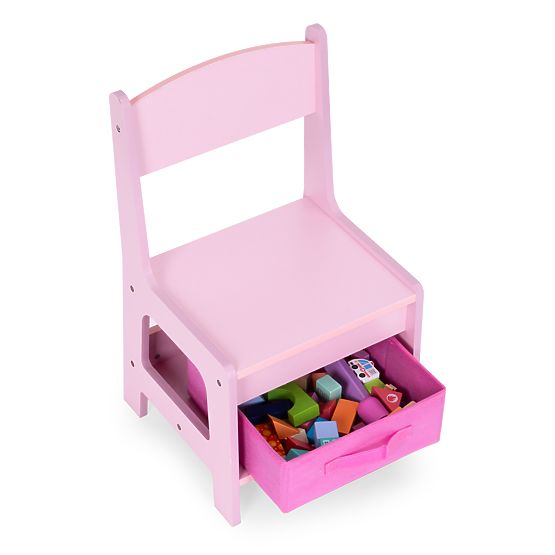 Kindermöbelset Tisch + 2 Stühle Tafel rosa ECOTOYS