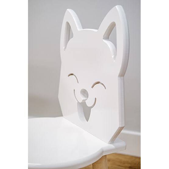 Kindertisch mit Stühlen - Fuchs - weiß