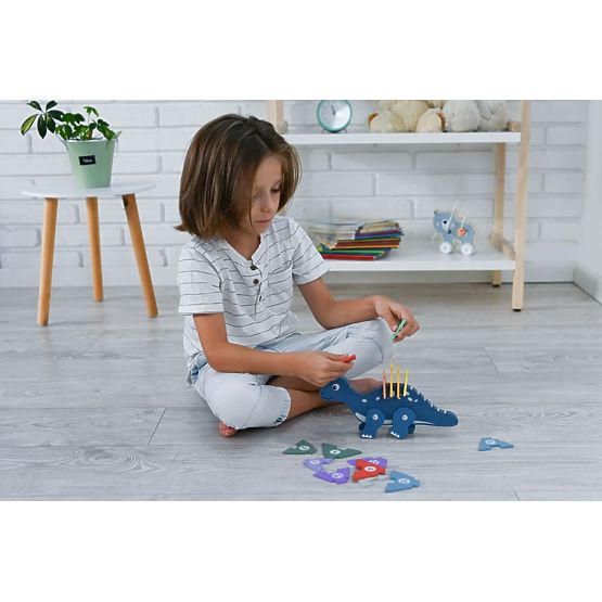Dinosaurier mit Zahlenpuzzles