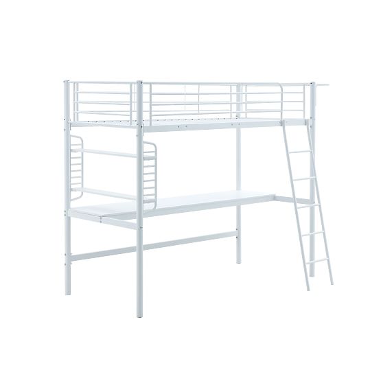 DOLCE Etagenbett mit Tisch und Organizer, weiß (3p=1 Stk)