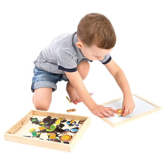 Doppelseitiges Brett mit Magneten