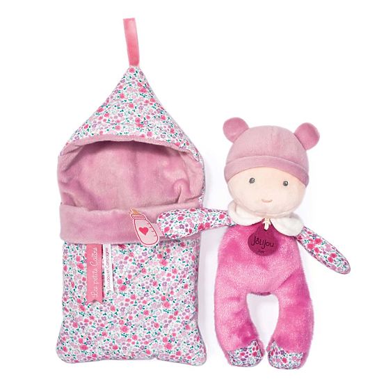 Doudou Jolijou Baby in Wickeldecke 20 cm