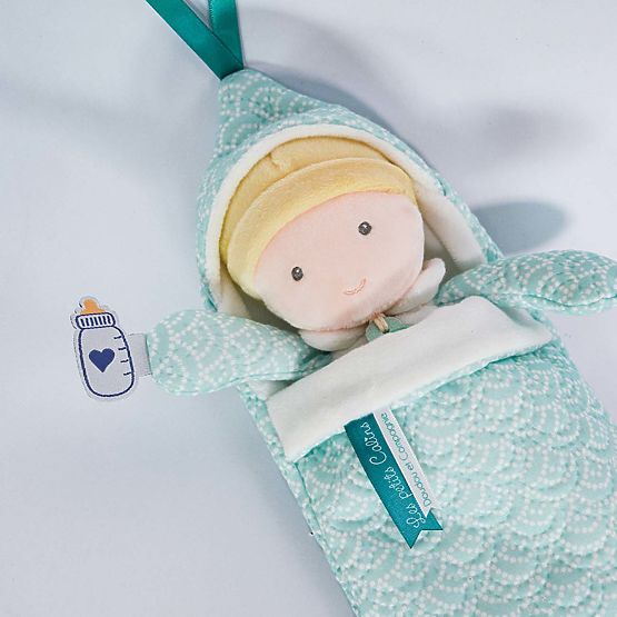 Doudou Jolijou Baby in Wickeldecke 20 cm