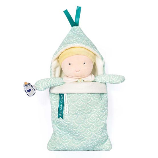 Doudou Jolijou Baby in Wickeldecke 20 cm