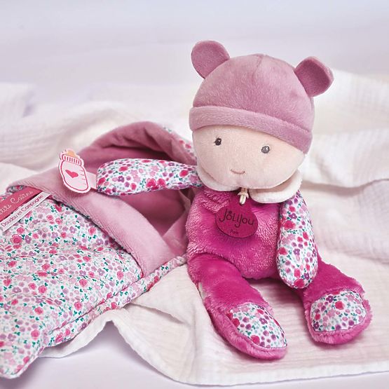 Doudou Jolijou Baby in Wickeldecke 20 cm