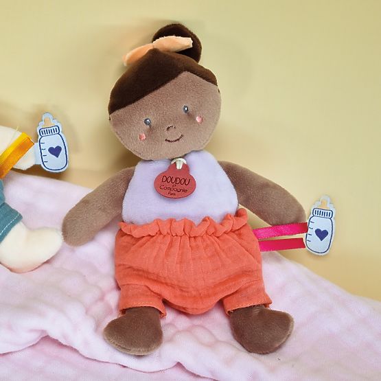 Doudou Jolijou Puppe 18 cm orange