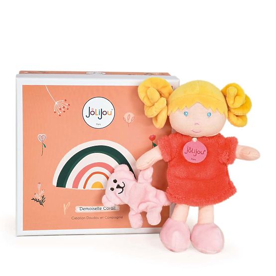 Doudou Jolijou Puppe Miss Coral 21 cm