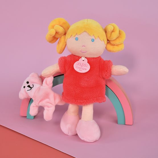 Doudou Jolijou Puppe Miss Coral 21 cm