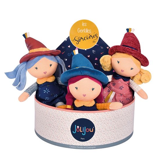 Doudou Jolijou Stoffpuppen Hexe 24 cm