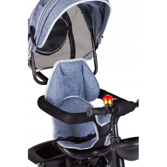 Dreirad Dusty mit anleitung Stange a drehen sitz - blaugrau