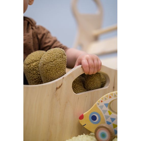 Montessori-Schaukel aus Holz - natur