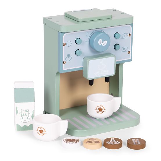 Holz-Kinderkaffeemaschine Barista-Set 8-teilig ECOTOYS