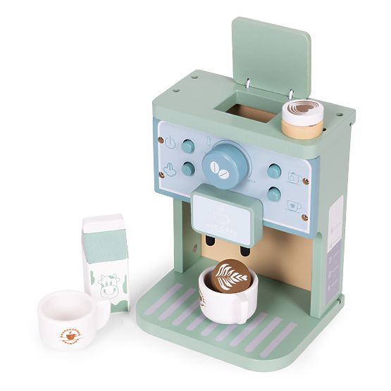 Holz-Kinderkaffeemaschine Barista-Set 8-teilig ECOTOYS