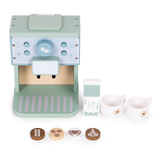 Holz-Kinderkaffeemaschine Barista-Set 8-teilig ECOTOYS