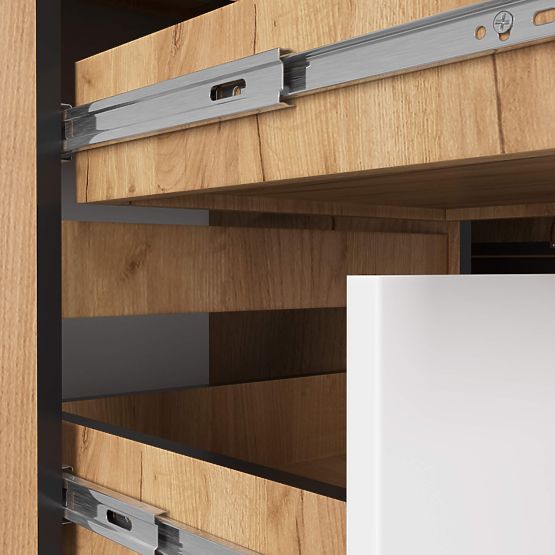 ECKSCHREIBTISCH B20 CLP LINKSHÄNDER PK EICHE CRAFT / WEISS