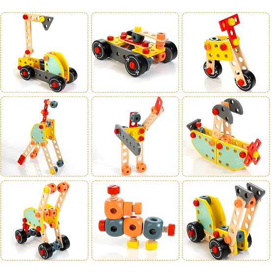ECOTOYS Holz-Kinderschreibtisch