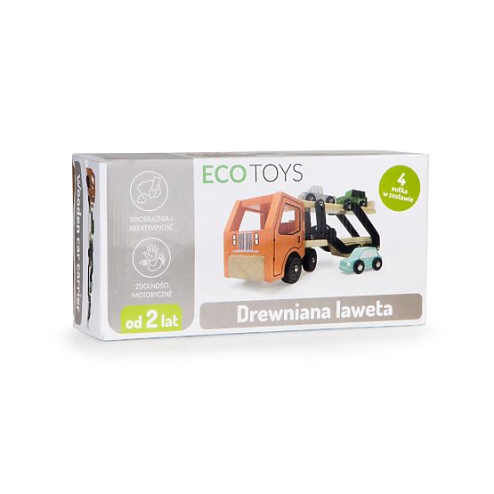 EcoToys hölzerner Müllwagen