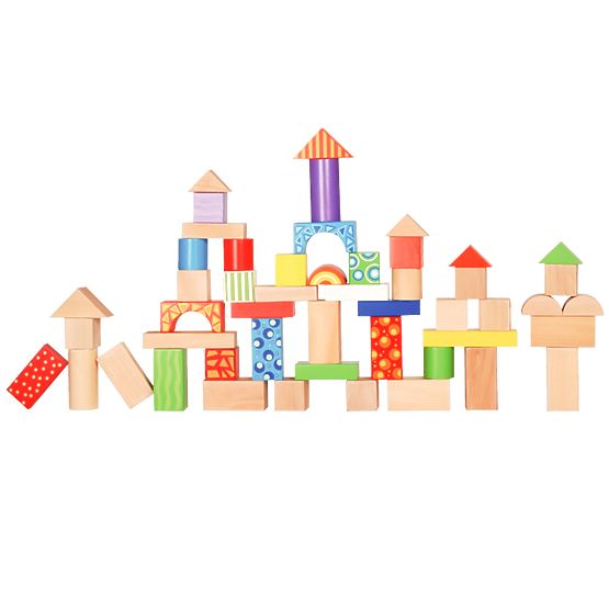 Ecotoys Holzklötze - 100 Stk