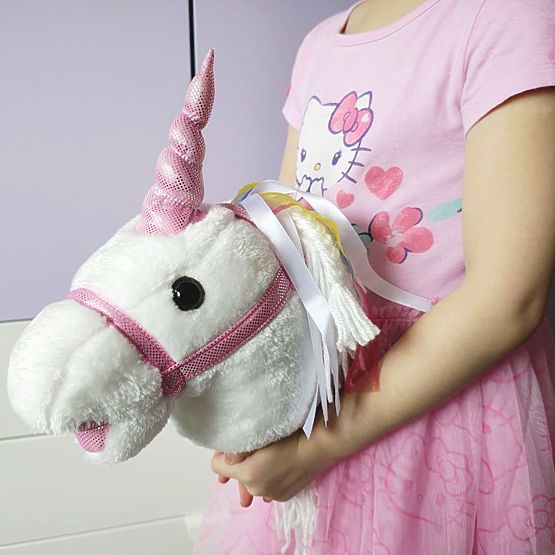 Einhorn auf Stange Bianco Hobby Horse