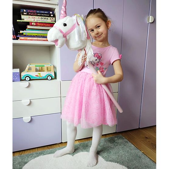Einhorn auf Stange Bianco Hobby Horse